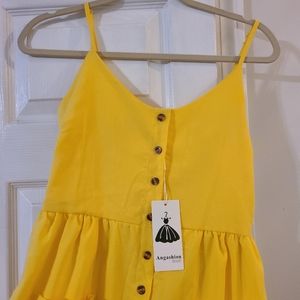 Bright yellow sundress